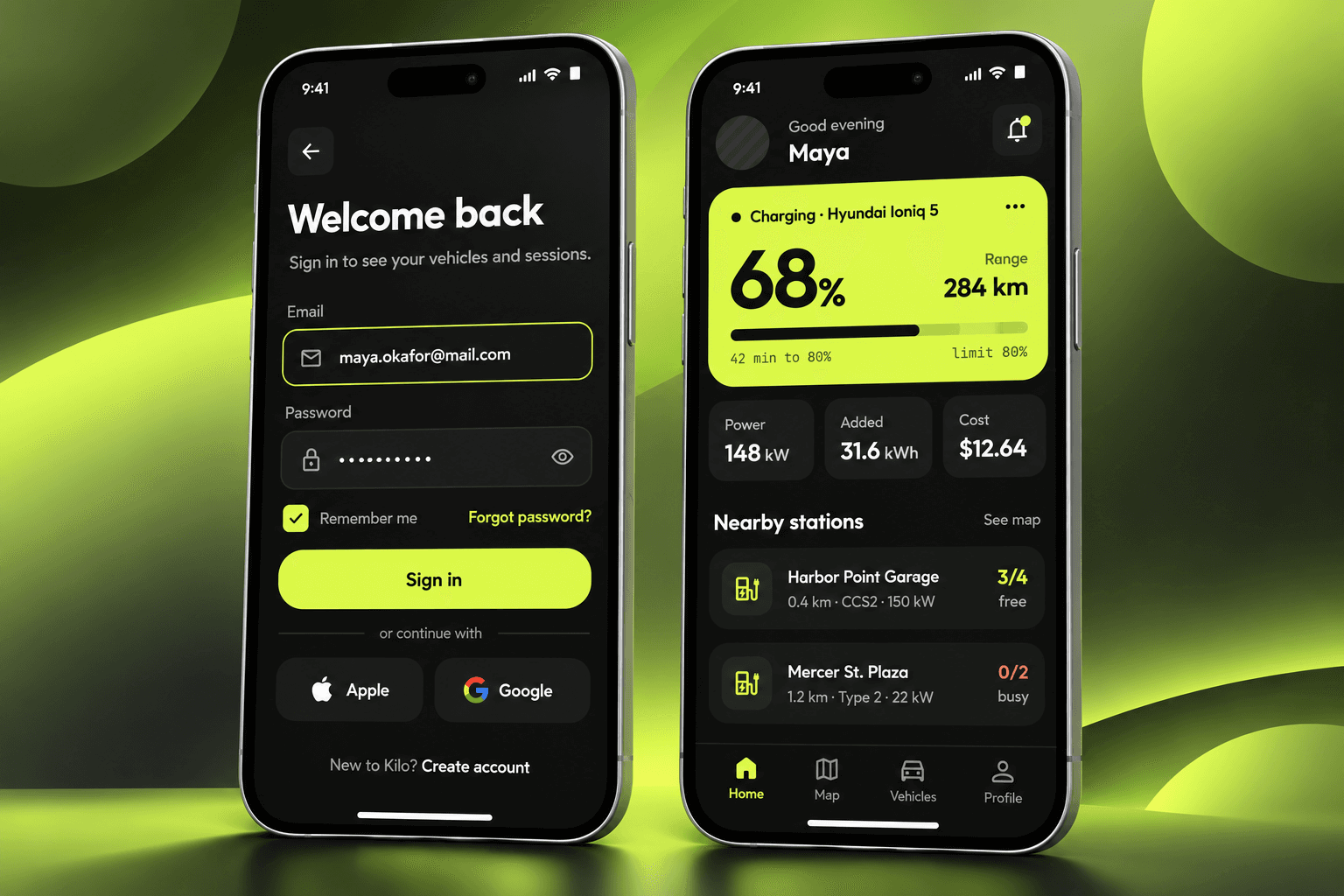 EV Charging Station App