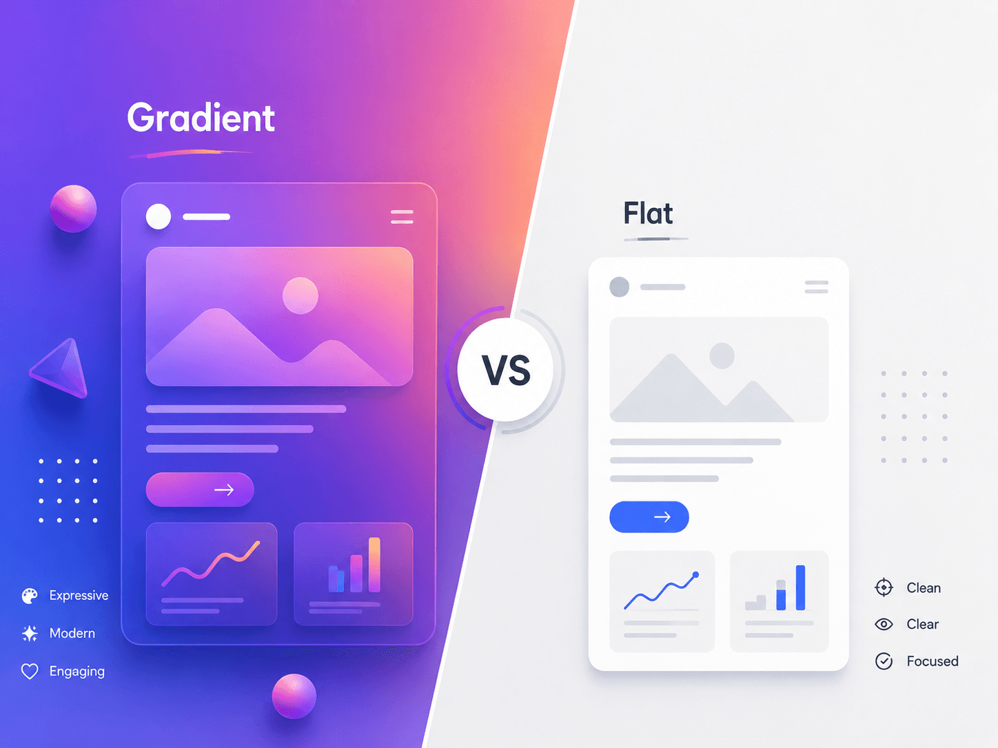 Gradient vs Flat Background in UI Design: Which One Should You Choose in 2026?